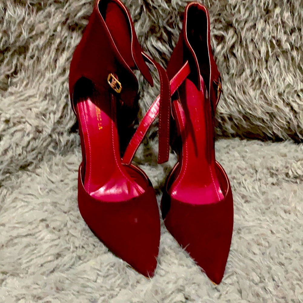 Burgundy heels